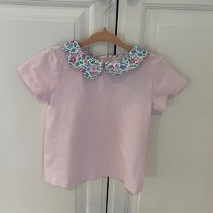 Girls Jacadi floral Peter Pan collar shirt